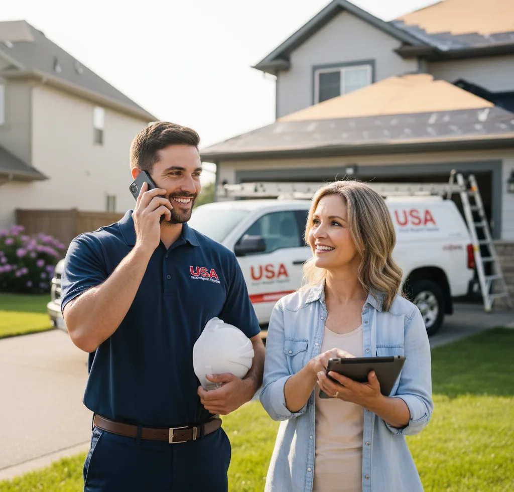 USA Roof Repair Experts customer support in Horse Shoe